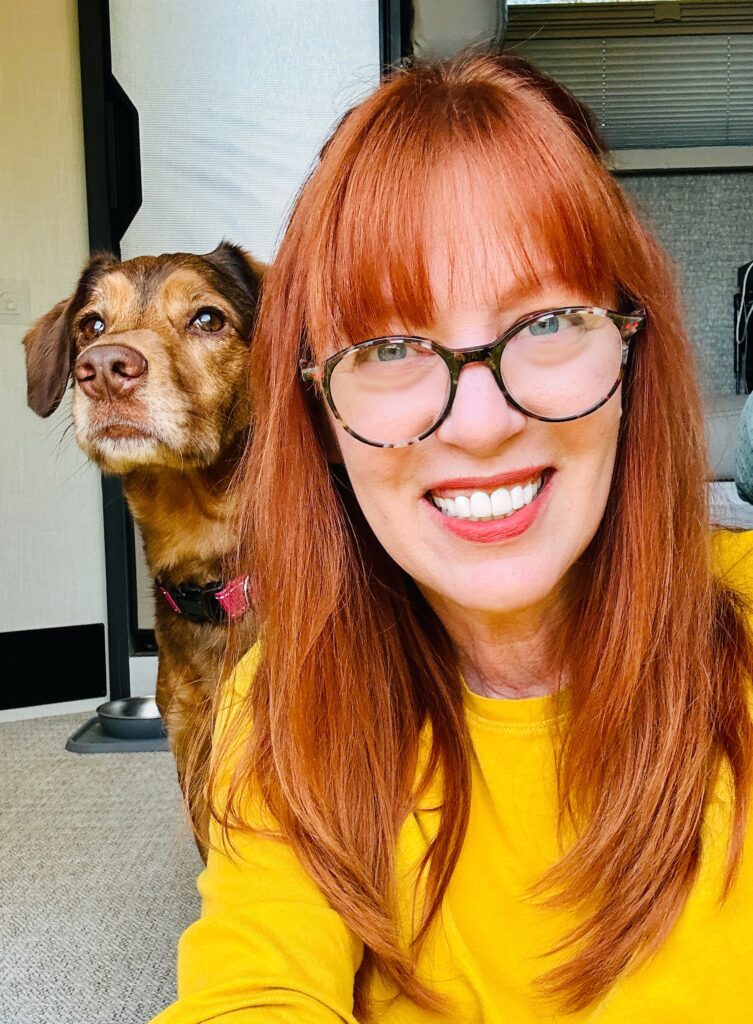 Charlie Grace and her dog Rosie Belle