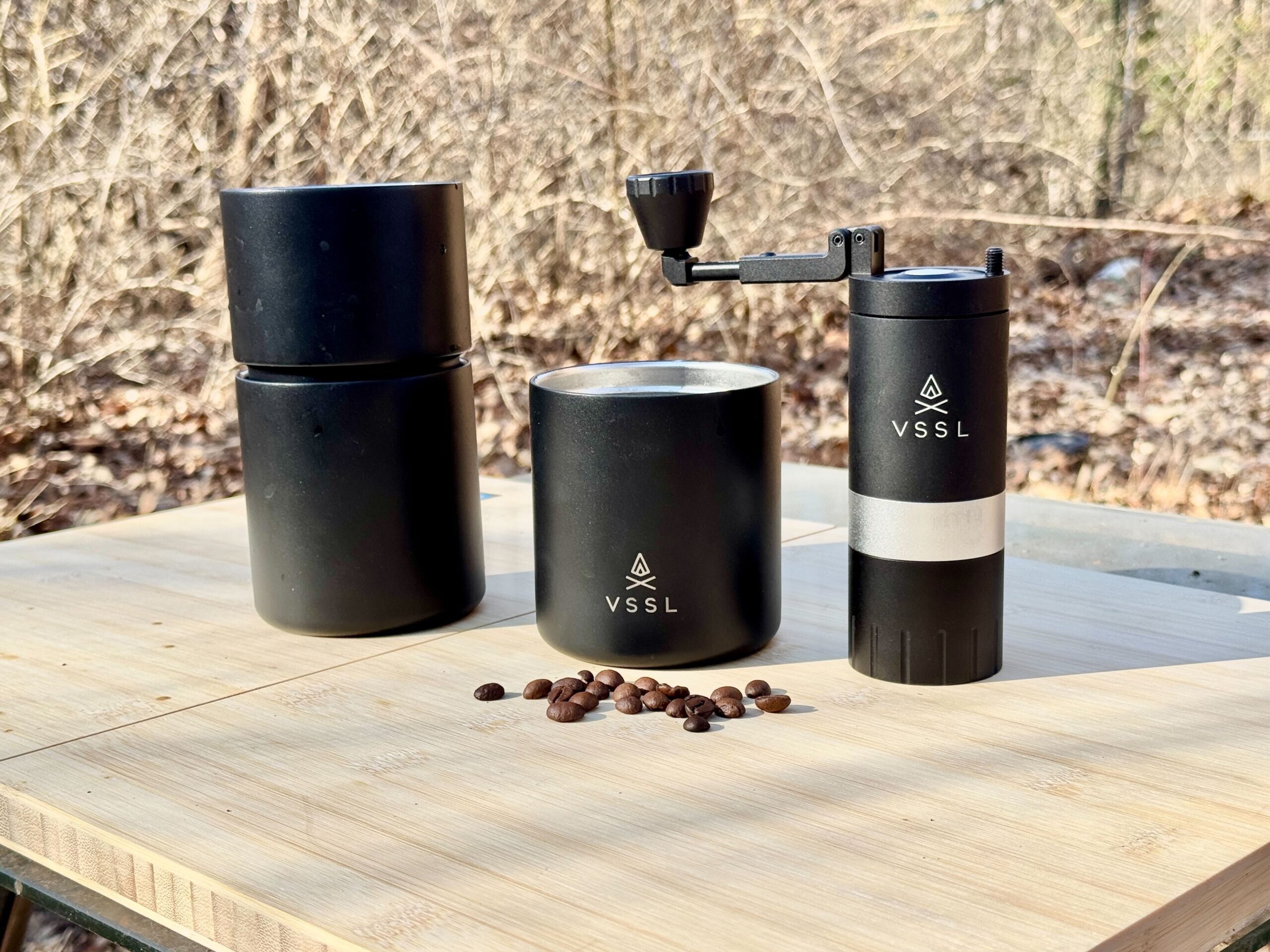 VSSL Nest Pour Over and G25 Java Grinder