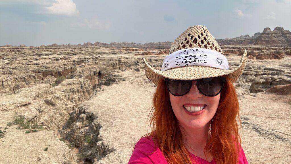 Charlie Grace taking a moment to enjoy the landscape