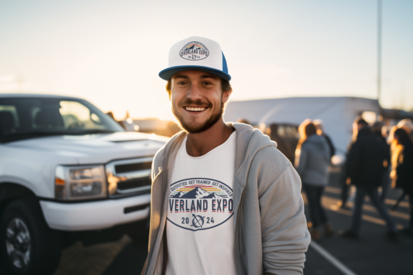 Exclusive Overland Expo merchandise available at events throughout the year.